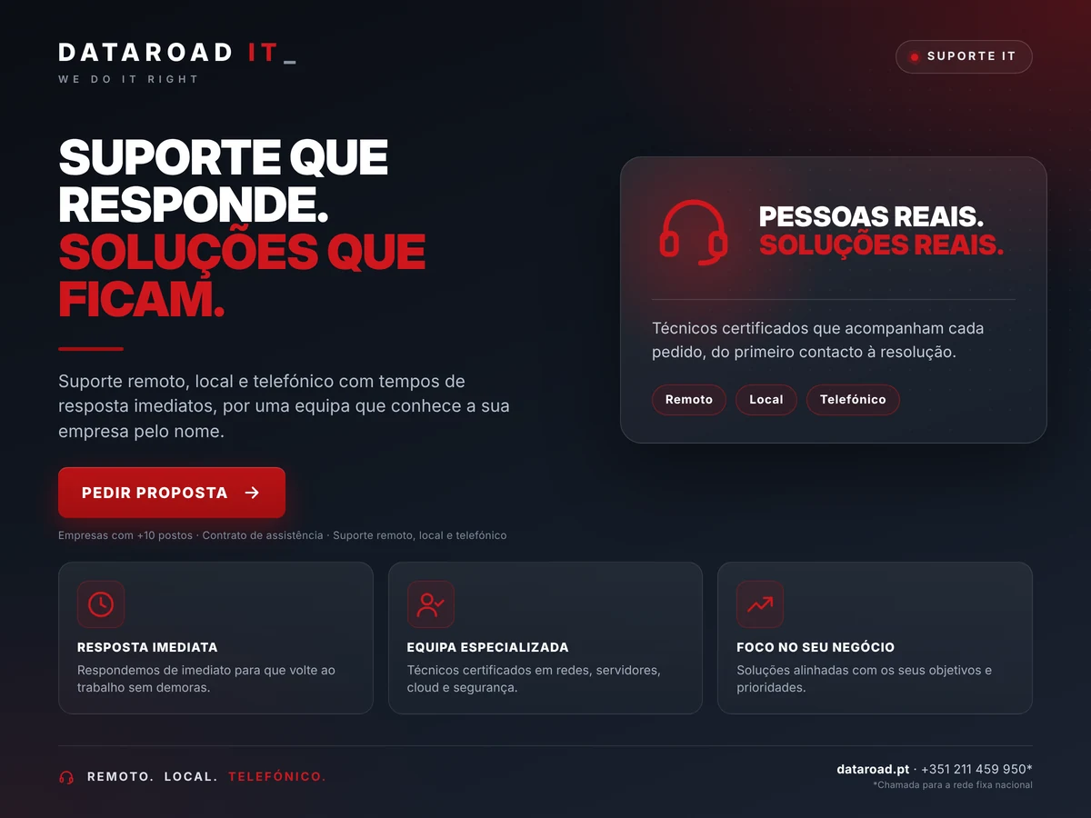 Suporte informático que responde: pessoas reais, soluções que ficam