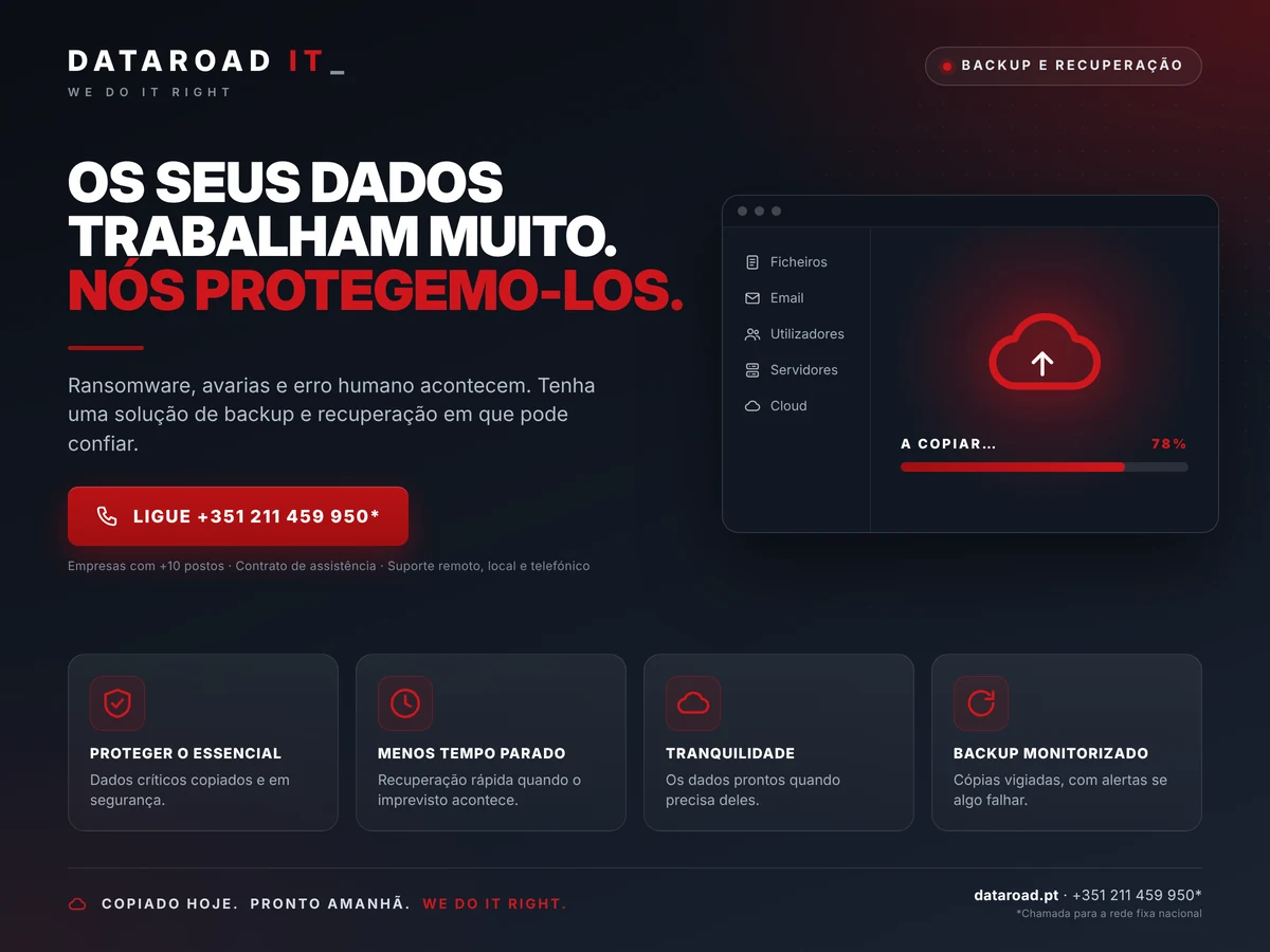Your data works hard; we protect it: backup and recovery