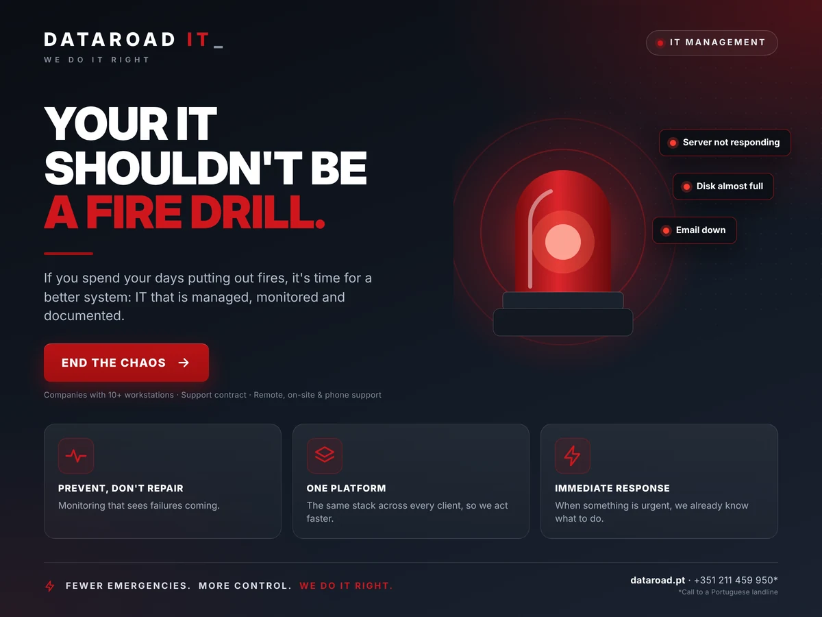 Your IT should not spend its life putting out fires: IT management