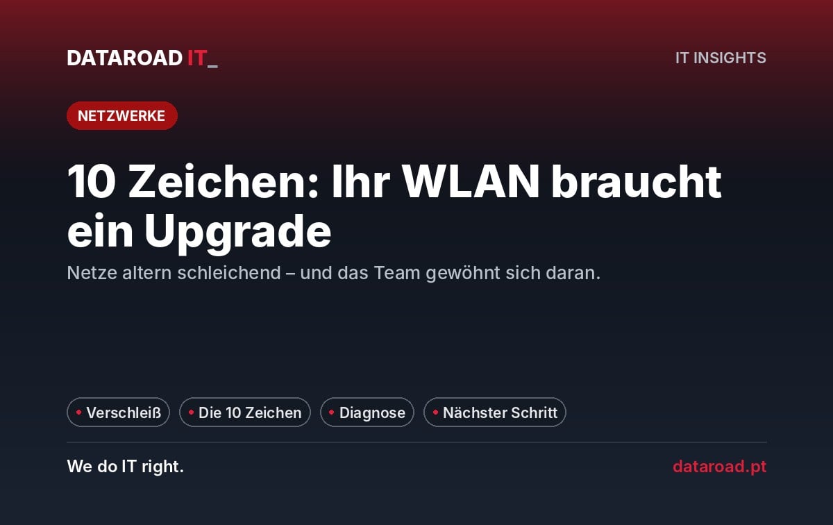 Erneuerung des Firmen-Wi-Fi-Netzwerks: 10 Anzeichen dafür, dass das drahtlose Netzwerk erneuert werden muss — DataRoad