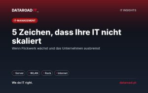 Infrastruktur für IT, die nicht skalieren kann: fünf Warnsignale, von Serverausfällen bis hin zu kaputtem WLAN — DataRoad