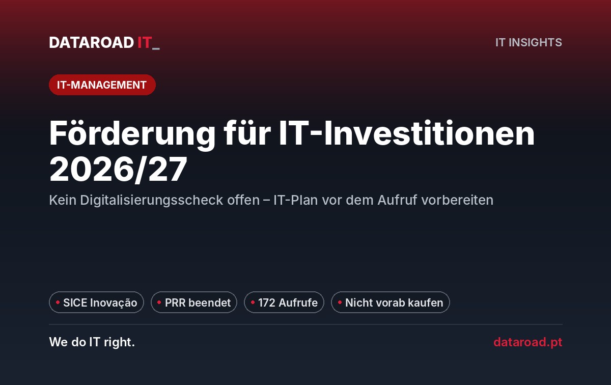 Stützprogramme für Investitionen in Informatik: Was für KMU im Jahr 2026/2027 zur Verfügung steht — DataRoad