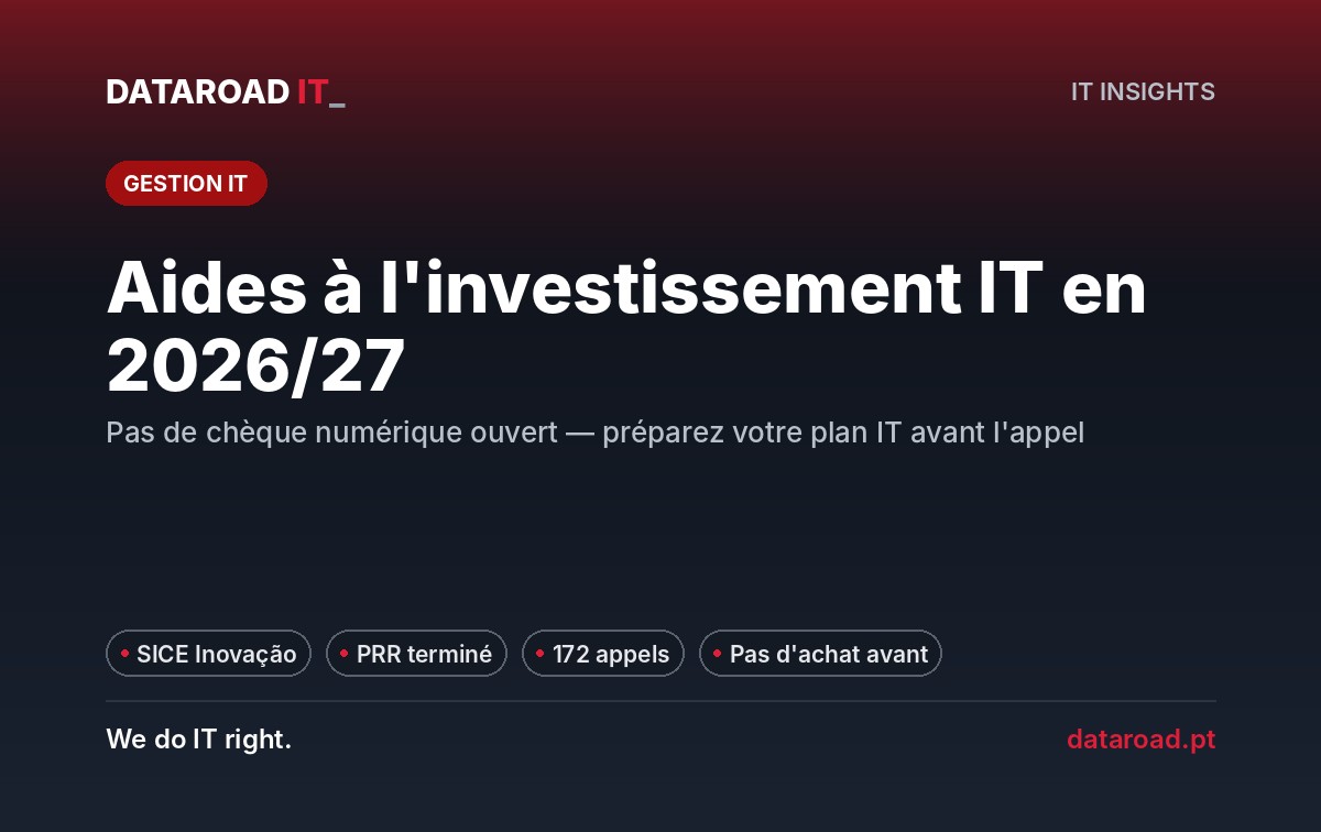 Aides à investir dans l'informatique : ce qui existe pour les PME en 2026/2027 — DataRoad