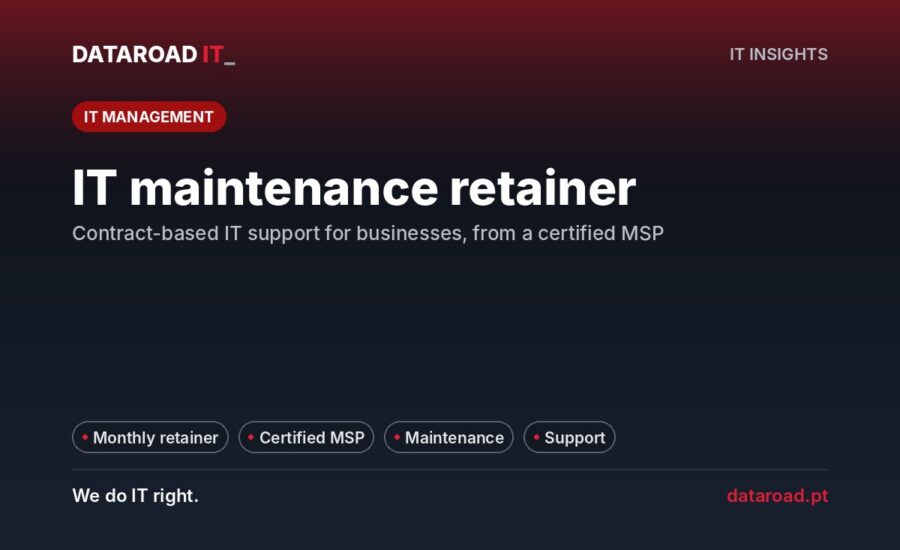 Computer maintenance plan for companies: contract support with a certified MSP — DataRoad
