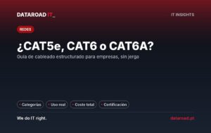 Cableado estructurado CAT5e, CAT6 o CAT6A: guía para empresas sobre velocidad, distancia y certificación — DataRoad