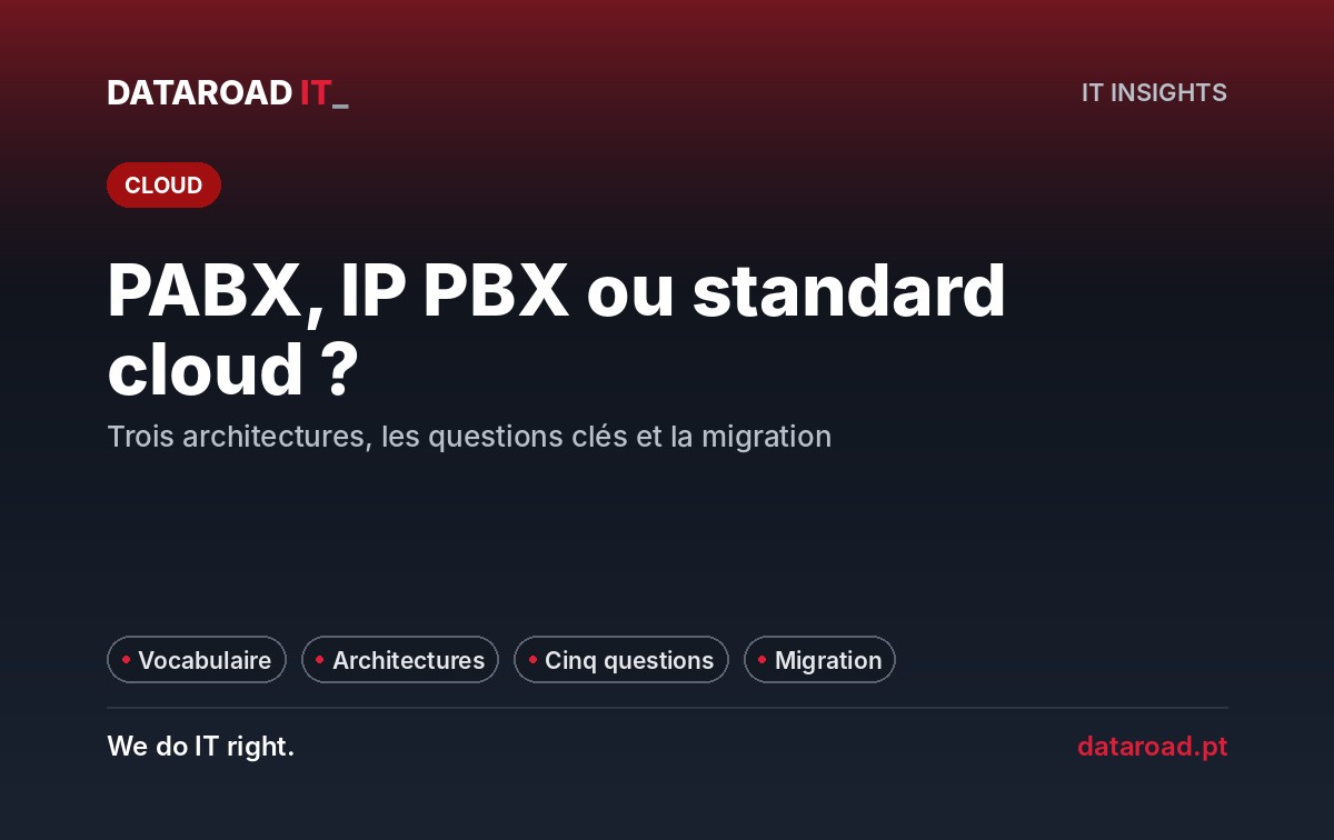 Central téléphonique PABX, IP PBX ou cloud : comment choisir et migrer sans interrompre le service — DataRoad