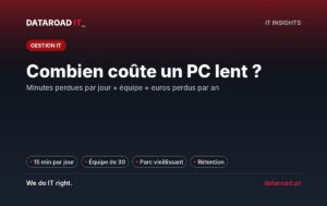 Ordinateur lent : combien coûtent 15 minutes perdues par jour pour l’équipe et comment la maintenance contribue — DataRoad