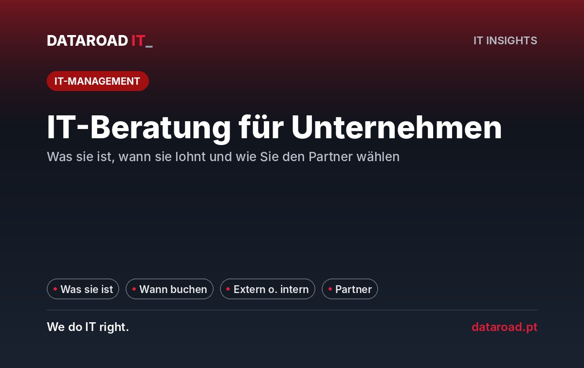 Informationsberatung für Unternehmen: Was sie ist, wann man sie in Anspruch nimmt und wie man einen Partner auswählt — DataRoad