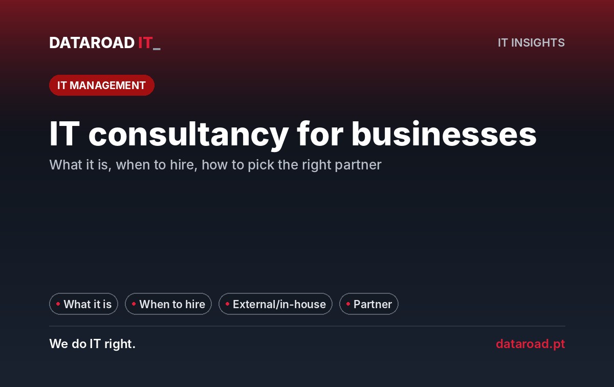 Computer consulting for companies: what it is, when to hire it and how to choose a partner — DataRoad