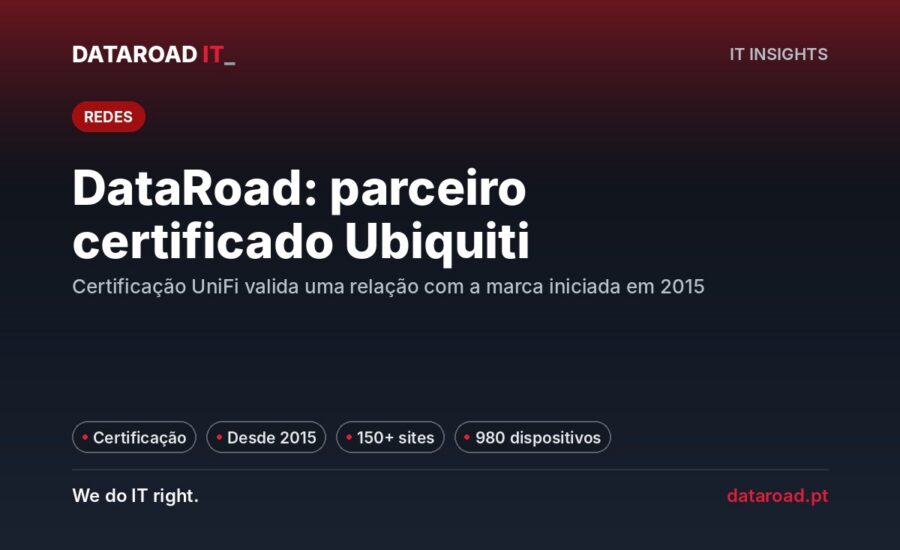 Parceiro certificado Ubiquiti: DataRoad obtém a certificação UniFi com 150+ sites ativos — DataRoad