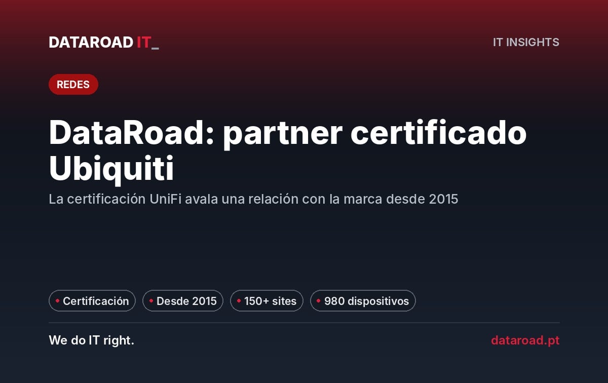 Partner certificado Ubiquiti: DataRoad obtiene la certificación UniFi con más de 150 sitios activos — DataRoad
