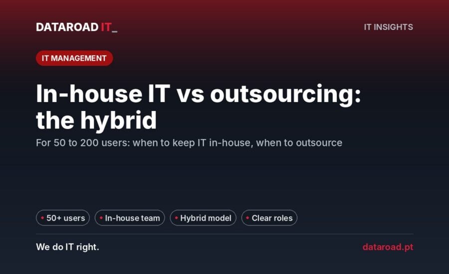 In-house IT department vs outsourcing: the hybrid model for companies with 50 to 200 employees — DataRoad