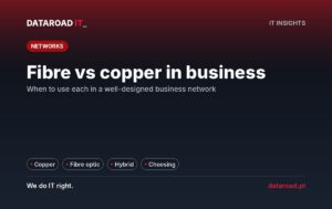 Fiber optic vs. copper in enterprise networks: when to use each and why the hybrid solution is the most common — DataRoad