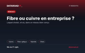 Fibra optique vs. cuivre dans les réseaux professionnels : quand utiliser chacun et pourquoi la solution hybride est la plus courante — DataRoad