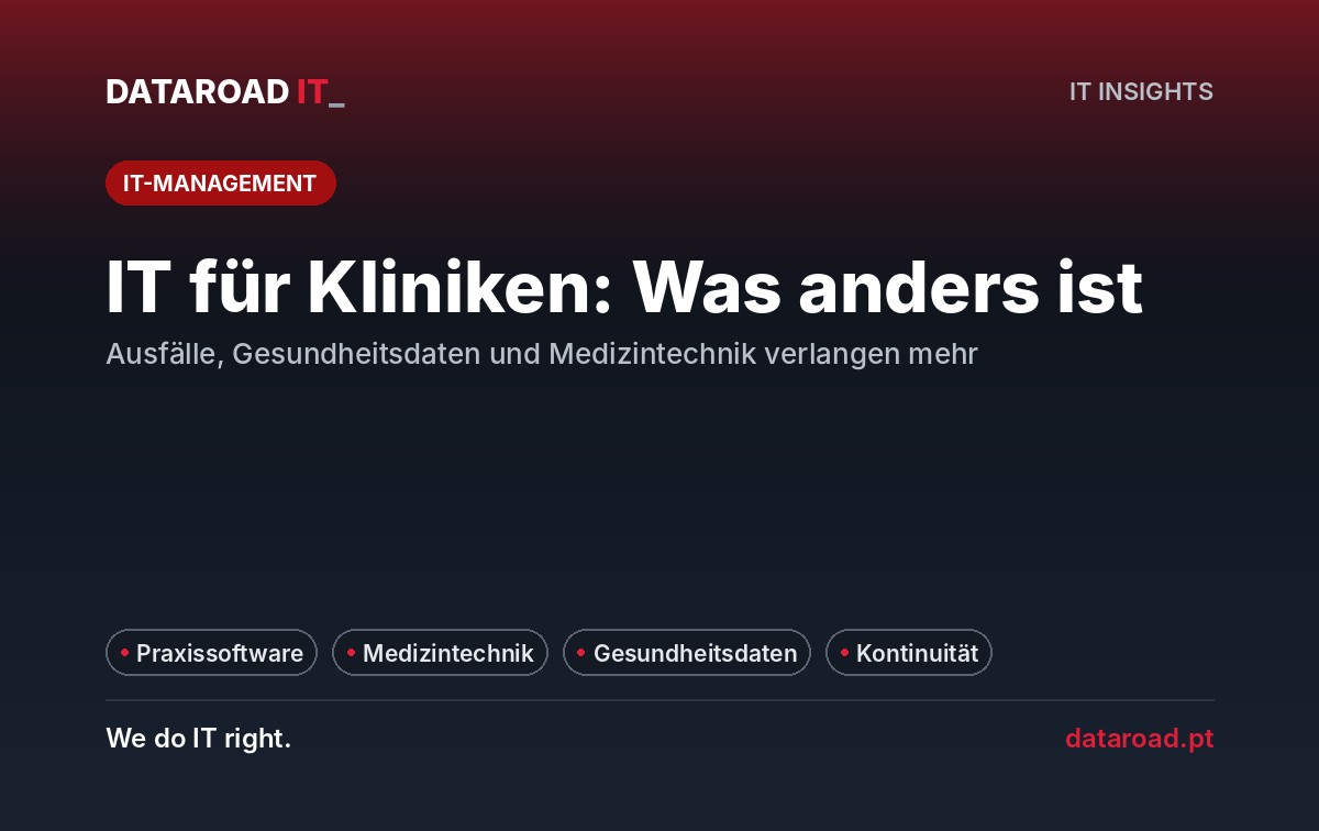 Informationssysteme für Kliniken: klinisches Software-System, Netzwerk, medizinisches Equipment und Gesundheitsdaten — DataRoad