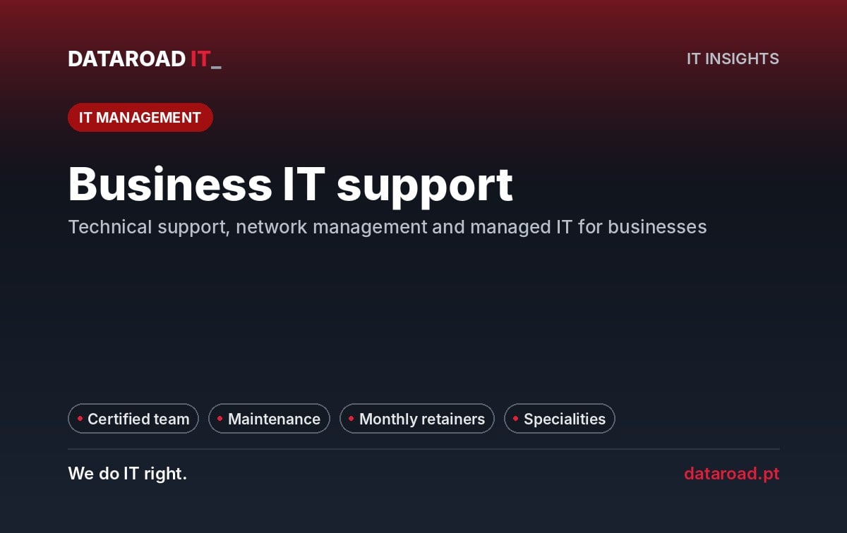 Enterprise IT support: technical support, network management and managed services — DataRoad