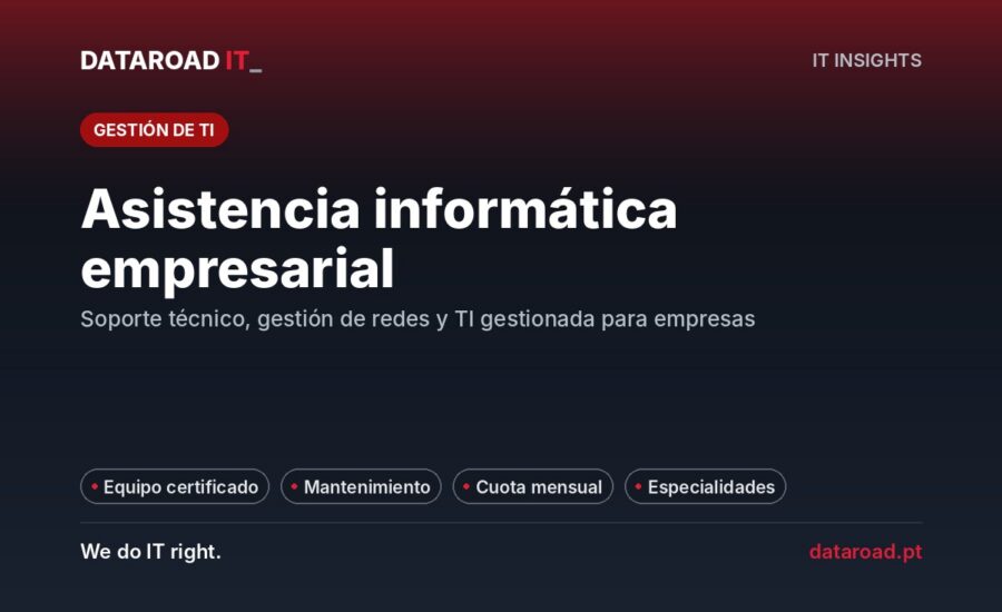 Asistencia informática empresarial: soporte técnico, gestión de redes y servicios gestionados — DataRoad