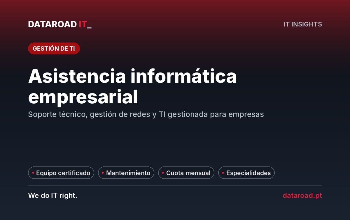 Asistencia informática empresarial: soporte técnico, gestión de redes y servicios gestionados — DataRoad