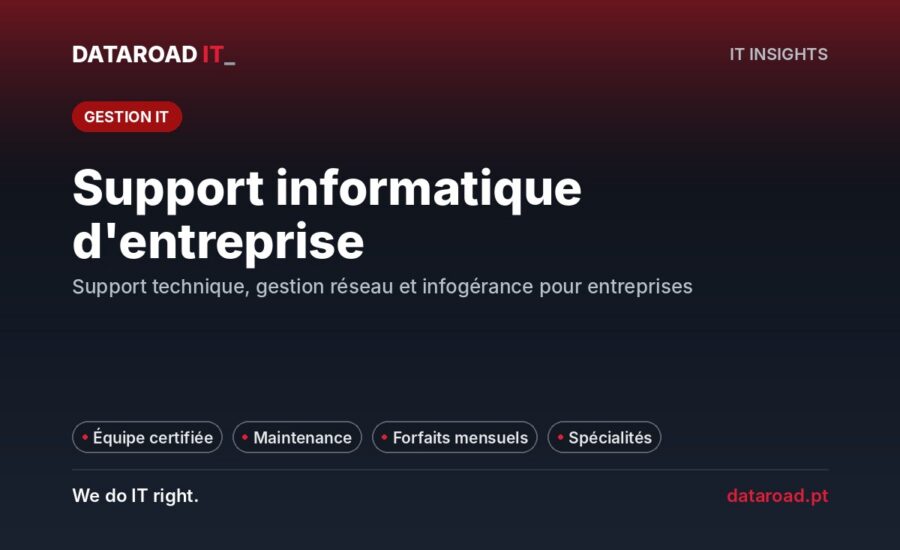 Assistance informatique d'entreprise : support technique, gestion de réseaux et services gérés — DataRoad