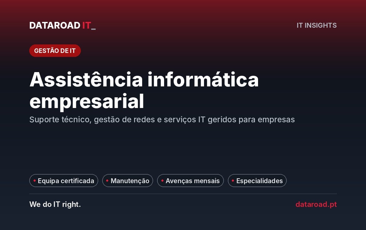 Assistência informática empresarial: suporte técnico, gestão de redes e serviços geridos — DataRoad