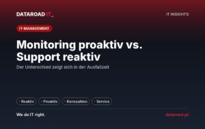 Proaktive Überwachung vs. reaktives Support: Gleiches Problem mit zwei unterschiedlichen Ergebnissen für das Unternehmen — DataRoad