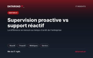 Suivi proactif vs. support réactif : le même incident avec deux conséquences différentes pour l'entreprise — DataRoad