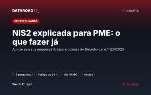 NIS2 explicada para PME: a quem se aplica, prazos de notificação, coimas e medidas técnicas a tomar — DataRoad