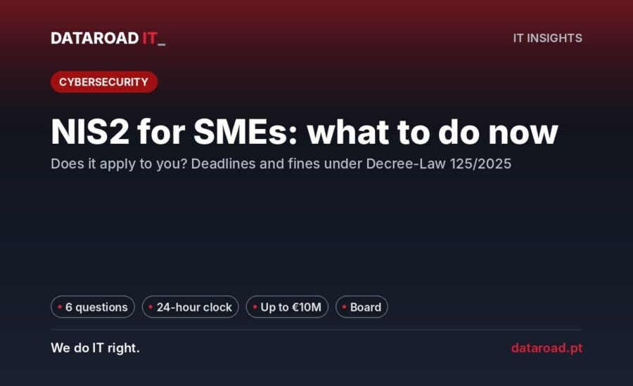 NIS2 explained for SMEs: who is affected, notification deadlines, fines and technical measures to be taken — DataRoad