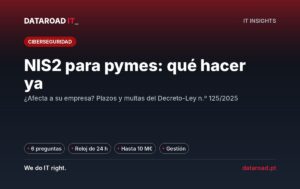 NIS2 explicado para PYME: a quién se aplica, plazos de notificación, multas y medidas técnicas a tomar — DataRoad