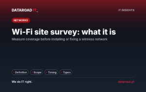 Wi-Fi site survey: what it is, what it includes and when to do it before installing the wireless network — DataRoad