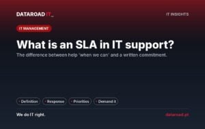 SLA in IT support: what it is, response time vs. resolution and priority levels — DataRoad