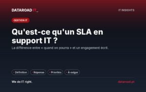 SLA dans le support informatique : ce qu’est-ce, temps de réponse vs. résolution et niveaux de priorité — DataRoad