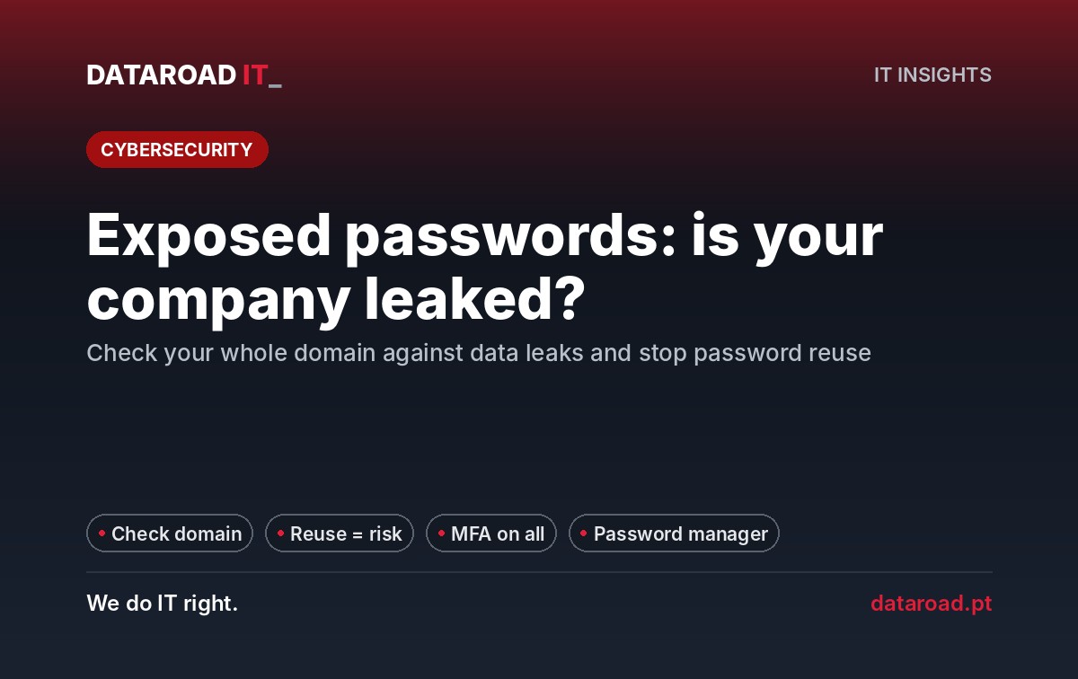 Exposed passwords: how to know if your company appears in known data leaks — DataRoad