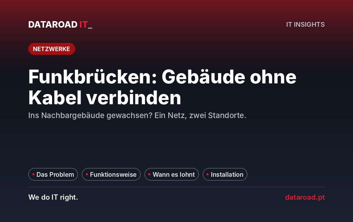 Wireless-Brücken zur Verbindung von Gebäuden und Lagerräumen ohne Kabel: Wie funktionieren sie und wann sind sie lohnenswert — DataRoad
