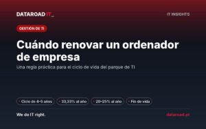 Cuando cambias un ordenador: ciclo de vida, depreciación, renovación por ondas y reciclaje del parque — DataRoad
