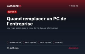 Lorsqu'on change un ordinateur : cycle de vie, dépréciation, renouvellement par cycles d'ondes et recyclage du parc — DataRoad