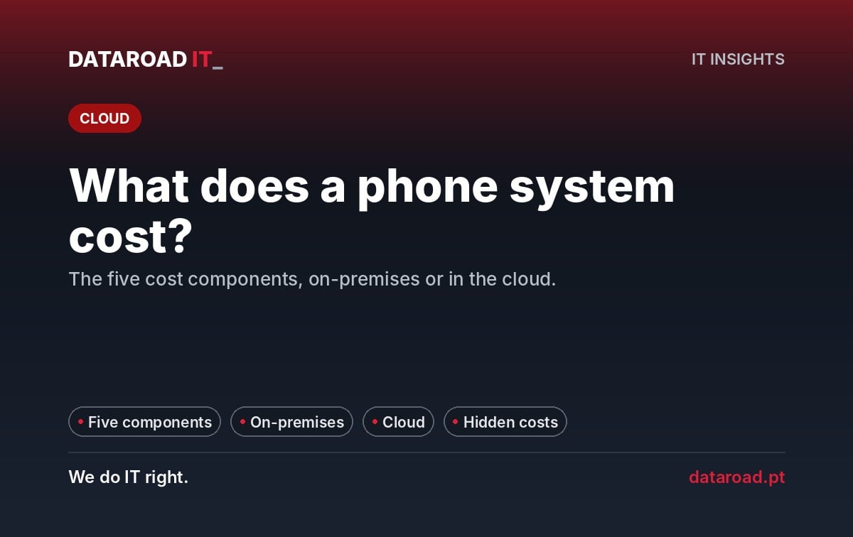 Central telephone system for companies in Portugal: how much does it cost, self-managed solution vs cloud, and hidden costs — DataRoad