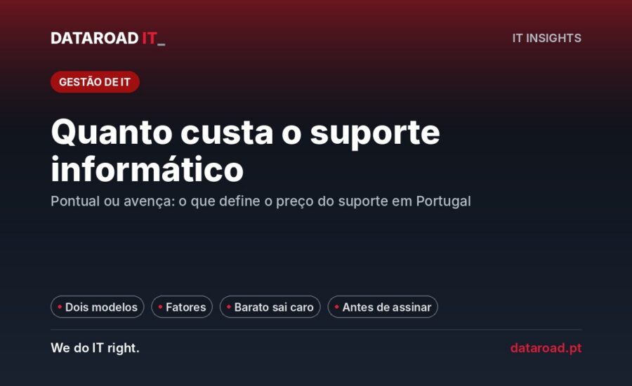 Quanto custa o suporte informático para empresas em Portugal: modelos e fatores de preço — DataRoad