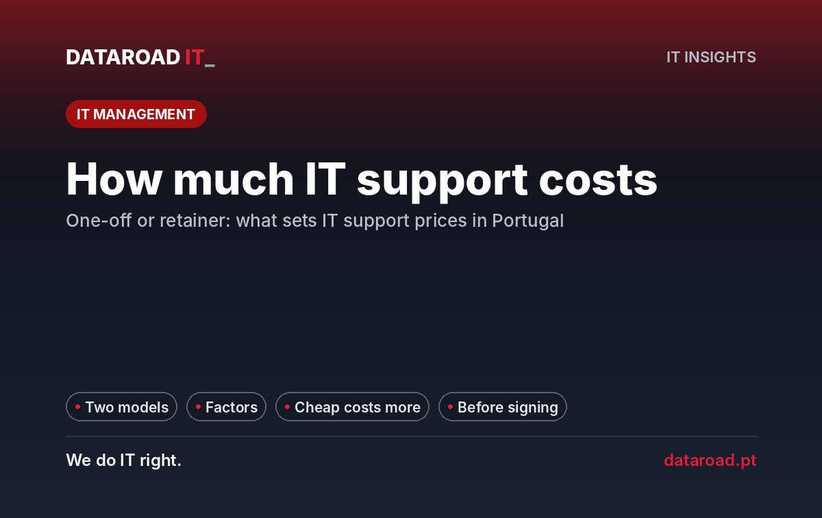 How much does IT support for companies in Portugal cost: models and pricing factors — DataRoad