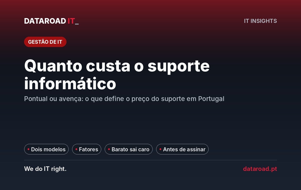 Quanto custa o suporte informático para empresas em Portugal: modelos e fatores de preço — DataRoad