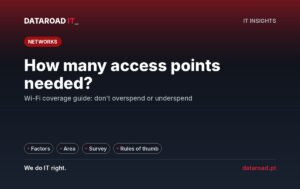 How many access points do I need: a guide to Wi-Fi coverage with the factors that determine the right number — DataRoad