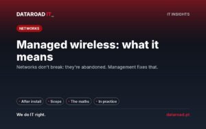 Managed wireless network: what it means, what it includes and why companies are switching to this model — DataRoad