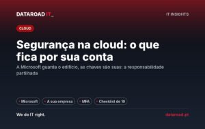 Segurança na cloud: o que a Microsoft protege e o que fica por conta da sua empresa — DataRoad