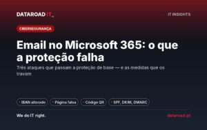 Segurança do email Microsoft 365: fatura com IBAN alterado, phishing, códigos QR e DMARC explicados — DataRoad