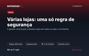 Segurança em várias lojas e escritórios: firewall gerida centralmente e a mesma regra em todos os locais — DataRoad