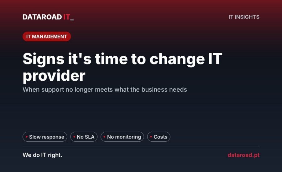 Switching IT providers: warning signs and how to make the transition without risk — DataRoad