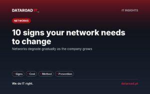 Modernizing the IT network: ten warning signs and how to perform a well-executed update in the company — DataRoad
