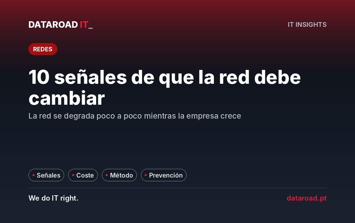 Modernización de la red informática: diez señales de alerta y cómo realizar una actualización bien hecha en la empresa — DataRoad
