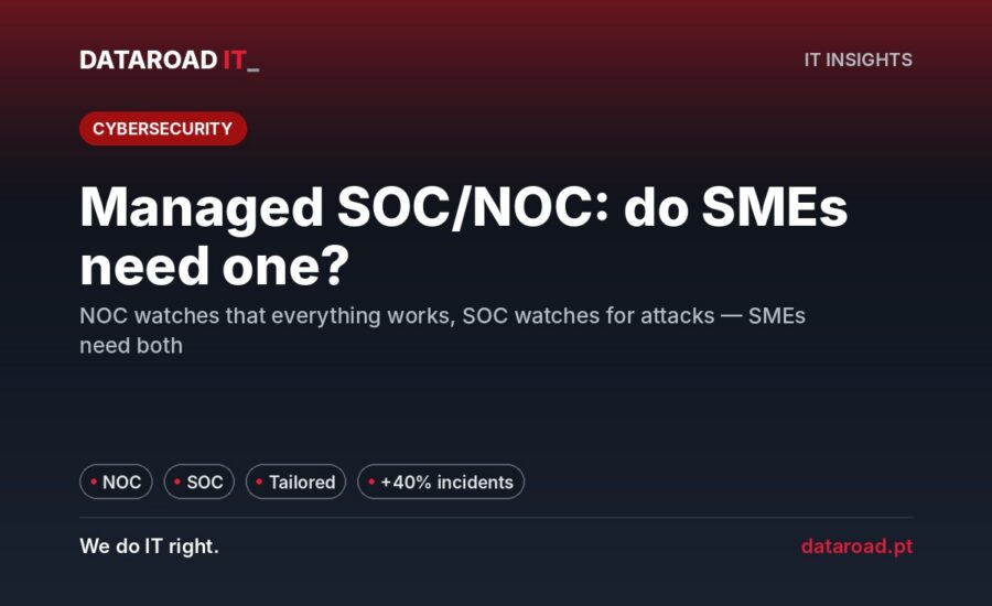 SOC and NOC managed: what they are, what they differ from each other and whether a SME with 10 to 200 employees needs them — DataRoad