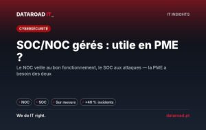 SOC et NOC gérés : ce qu’ils sont, leurs différences et si une PME de 10 à 200 employés en a besoin — DataRoad